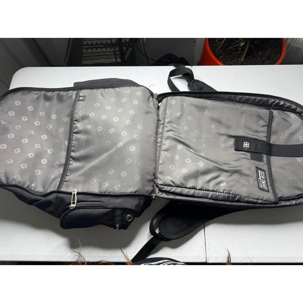 SwissGear ScanSmart‎ Laptop Backpack Black Travel Bag Airflow Business School